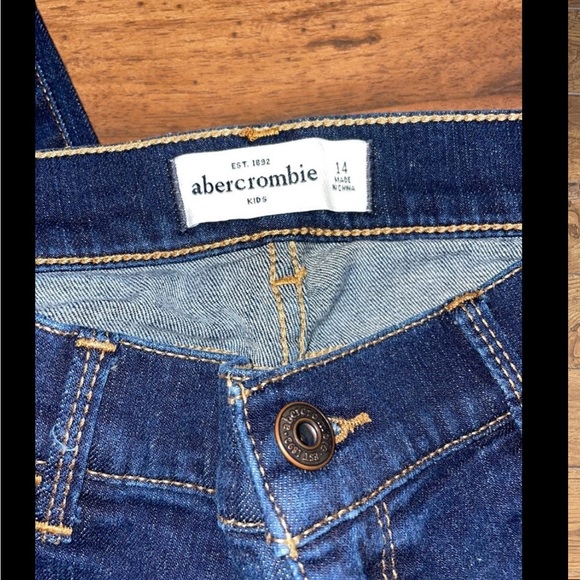 Abercrombie Kids | Jeans | Dark Wash | Gold Threaded | Girls 14 - Picture 4 of 10